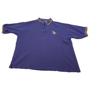 Vintage Minnesota‎ Vikings NFL Polo Shirt Size XL *READ
